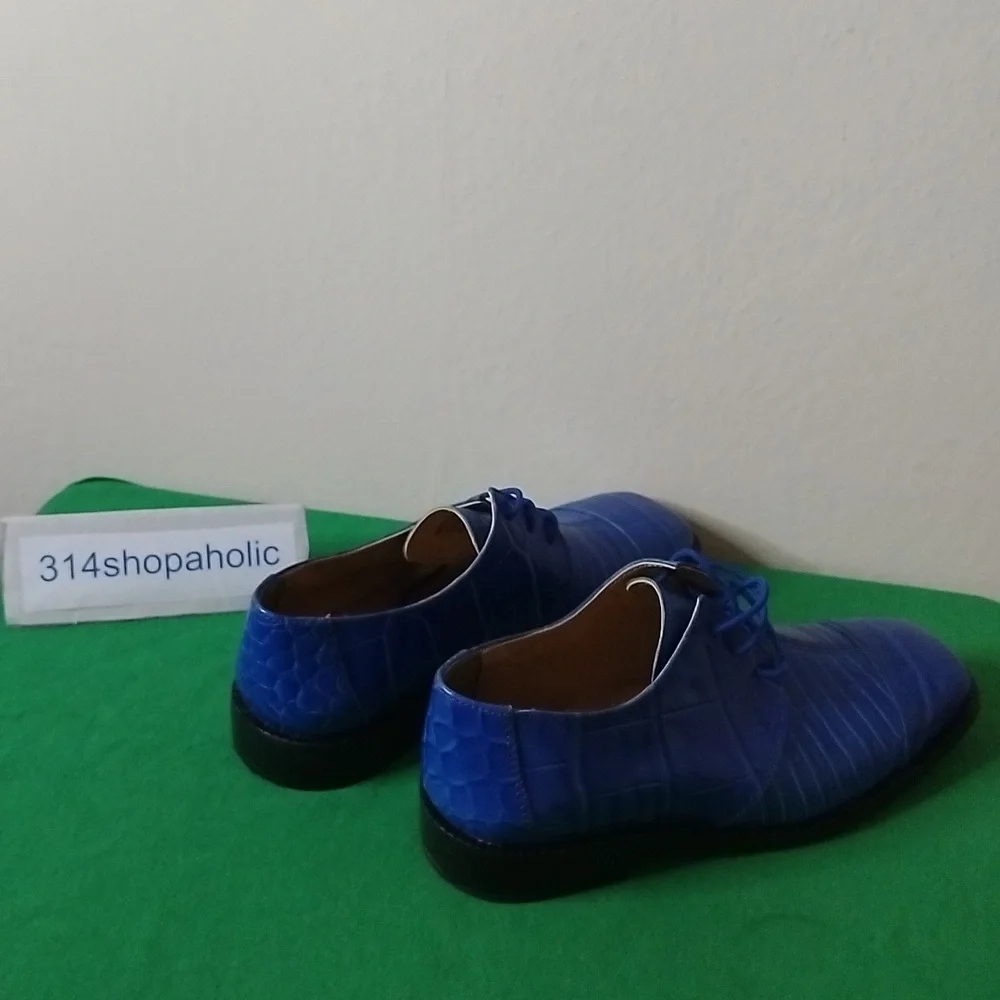Boys Blue Dress Shoes
